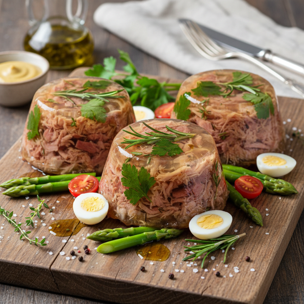 Herb-Infused Ham Hocks in Aspic recipe