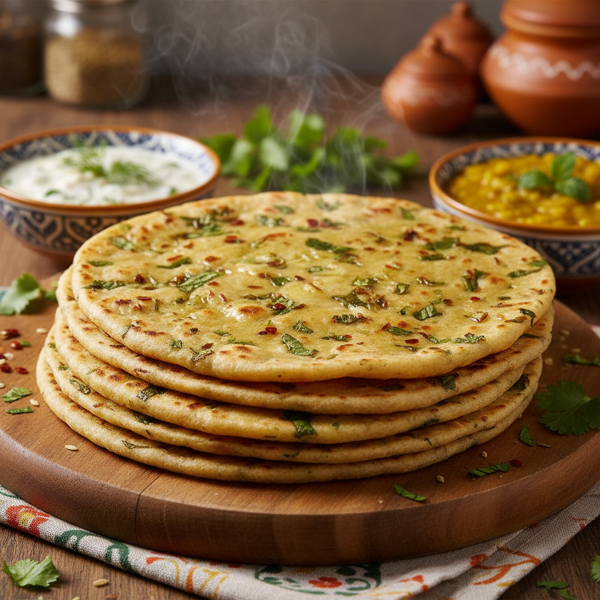 Herb-Infused Indian Chapati recipe