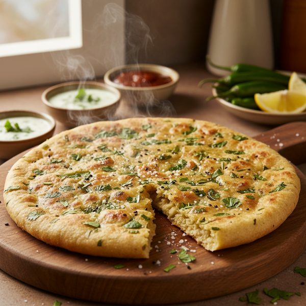Herb-Infused Indian Flatbread recipe