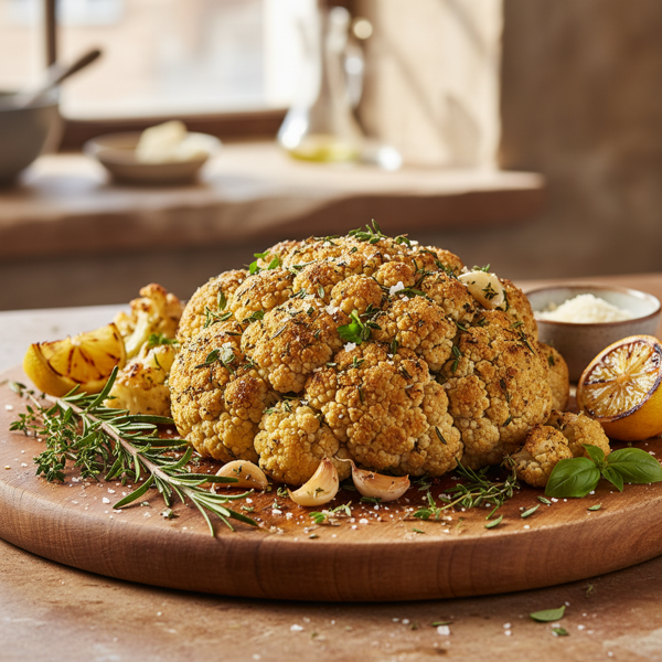 Herb-Infused Italian Roasted Cauliflower recipe