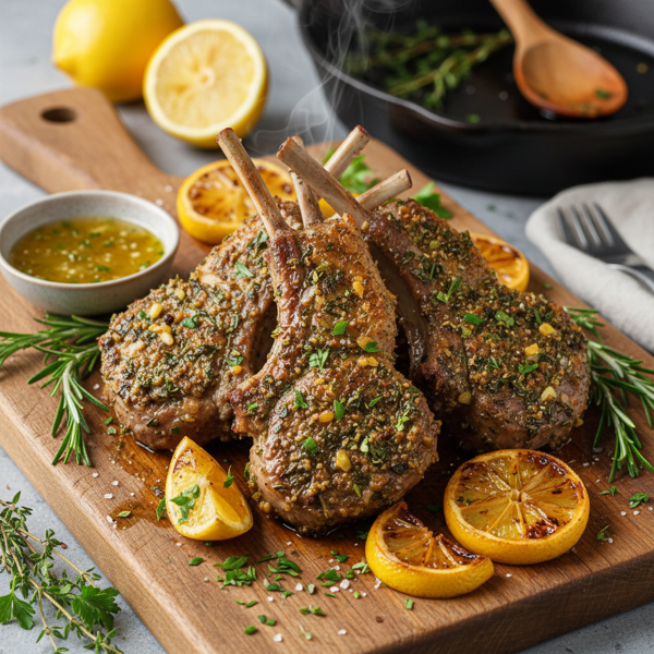 Herb-Infused Lemon Lamb Chops recipe