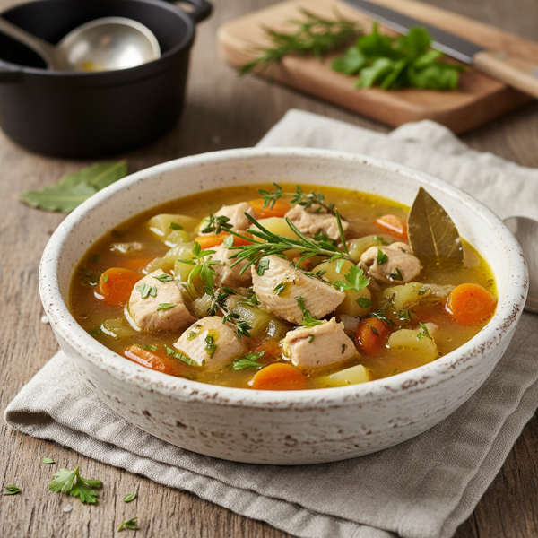 Herb-Infused Low-Fat Chicken Stew recipe
