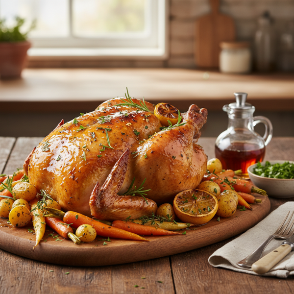 Herb-Infused Maple Glazed Chicken recipe