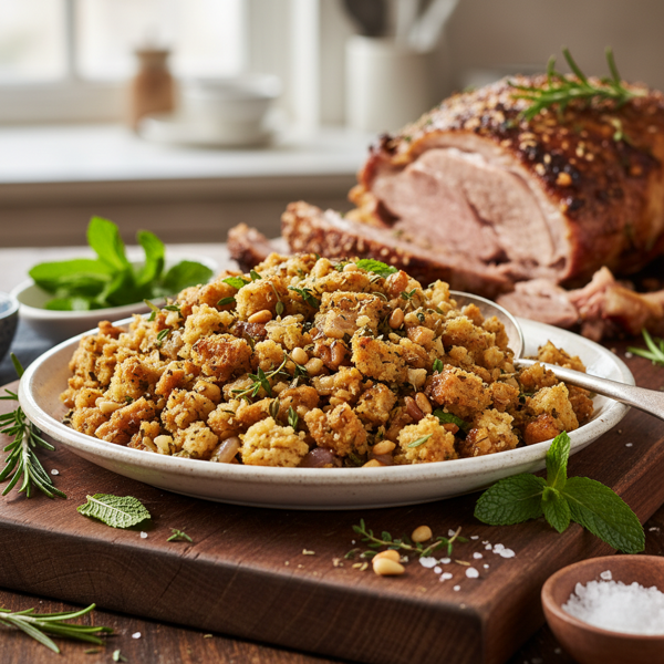 Herb-Infused Mint Stuffing for Lamb recipe