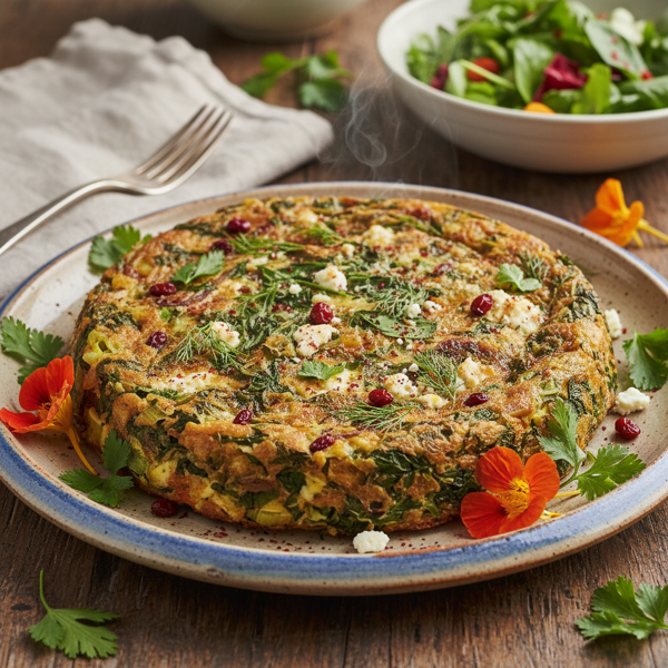 Herb-Infused Persian Vegetable Frittata recipe