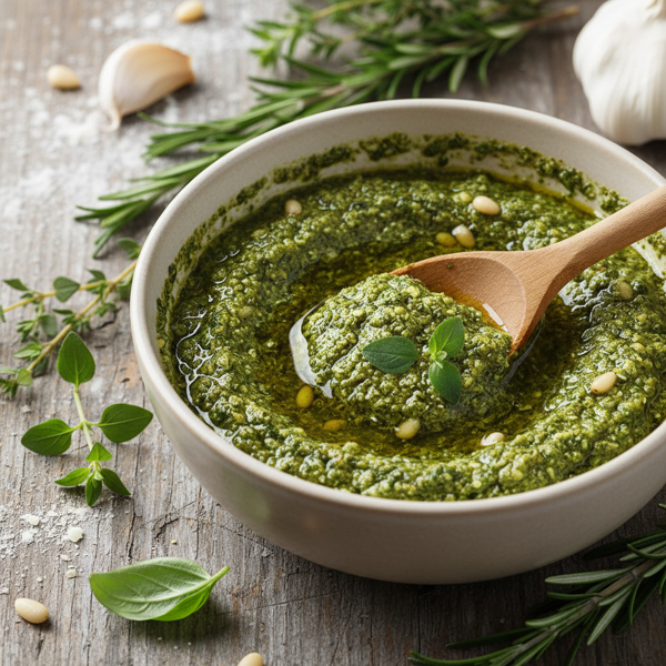 Herb-Infused Pesto Marinade recipe