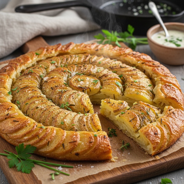 Herb-Infused Potato Galette recipe