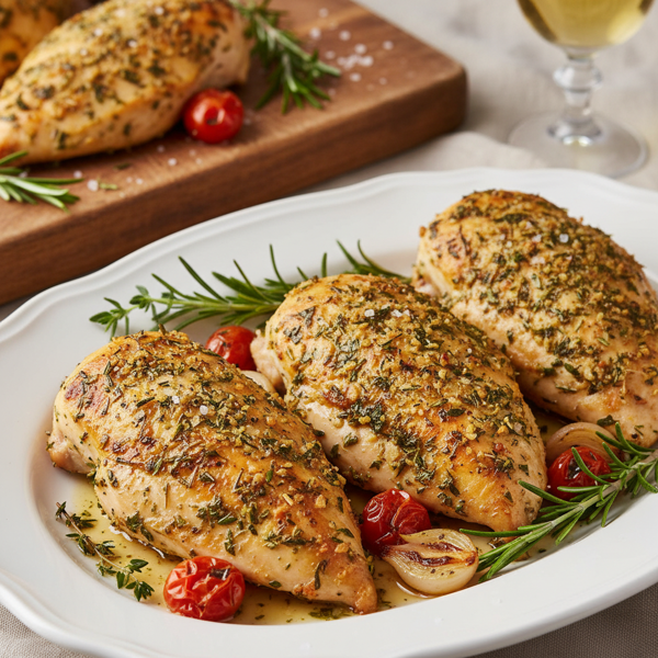 Herb-Infused Roasted Chicken Breasts recipe