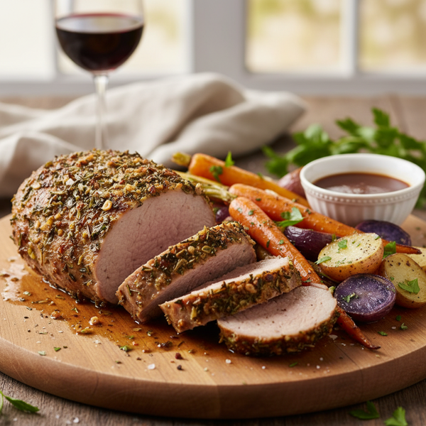 Herb-Infused Roasted Pork Tenderloin recipe