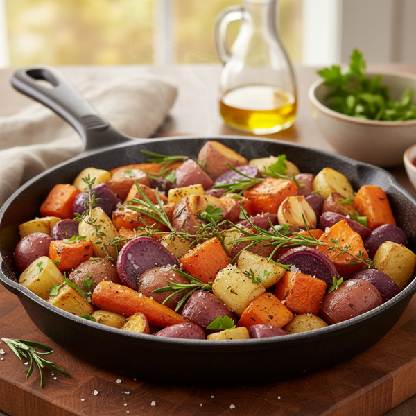 Herb-Infused Roasted Root Vegetables Medley recipe