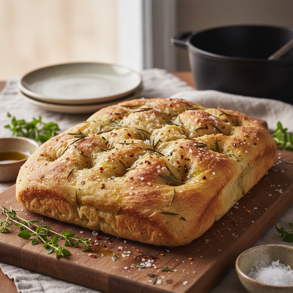 Herb-Infused Rosemary Focaccia recipe