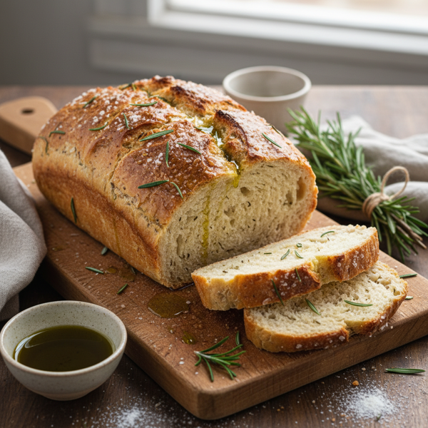 Herb-Infused Rosemary Olive Oil Bread recipe