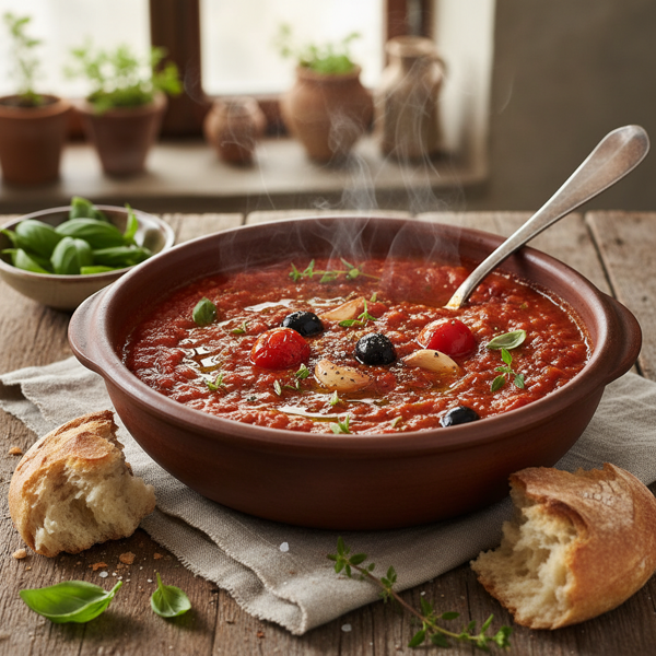 Herb-Infused Rustic Tomato Sauce recipe