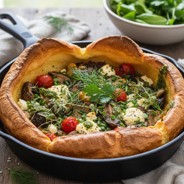Herb-Infused Savory Dutch Baby recipe