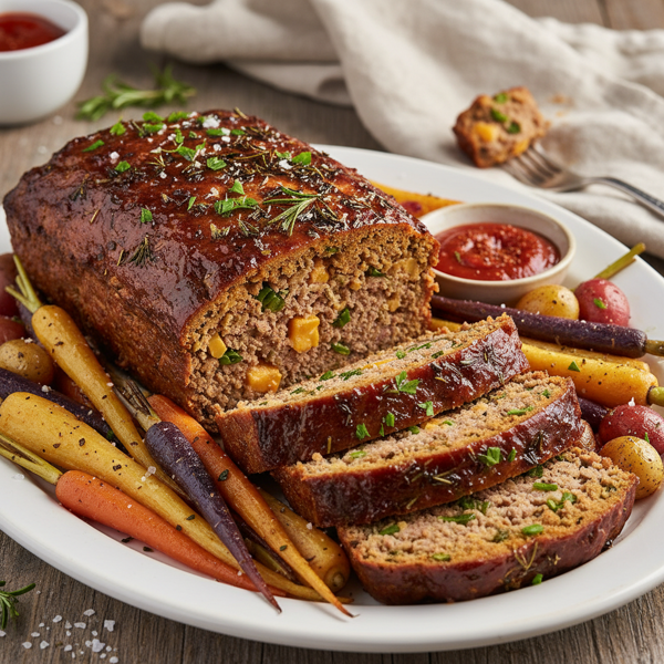 Herb-Infused Savory Meatloaf Delight recipe