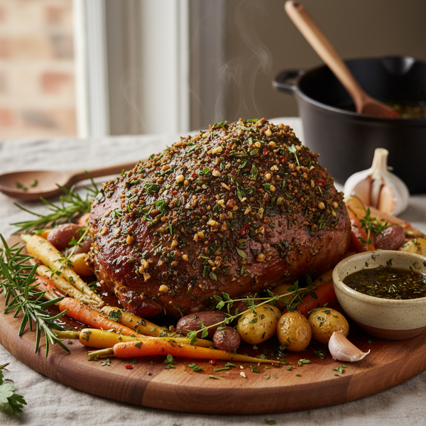 Herb-Infused Slow-Braised Pork Shoulder recipe