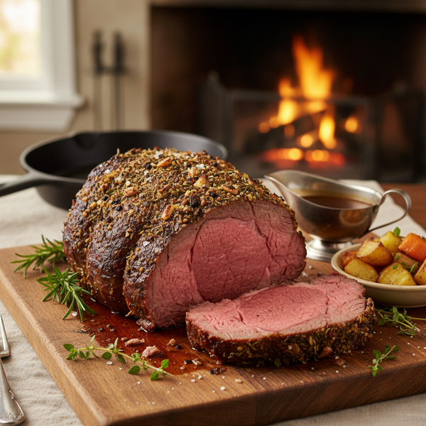 Herb-Infused Slow-Roasted Prime Rib recipe