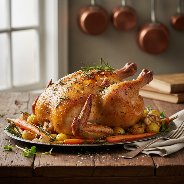 Herb-Infused Slow Roasted Chicken recipe
