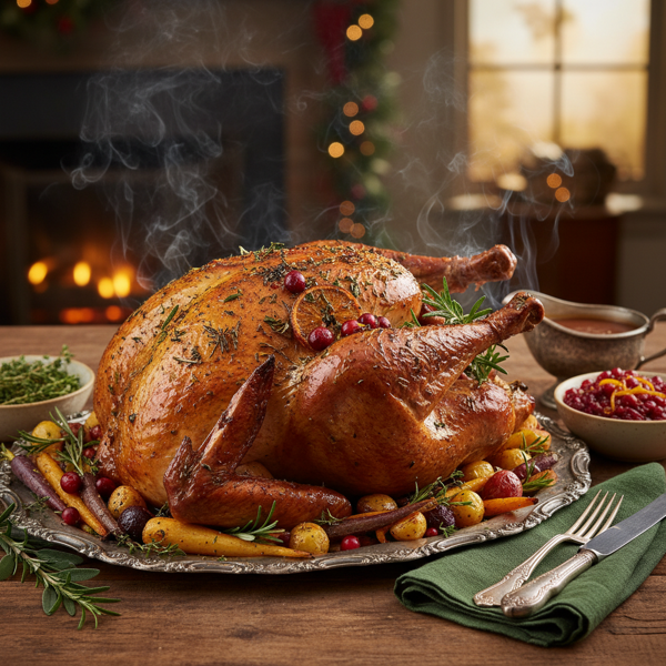 Herb-Infused Smoked Holiday Turkey recipe