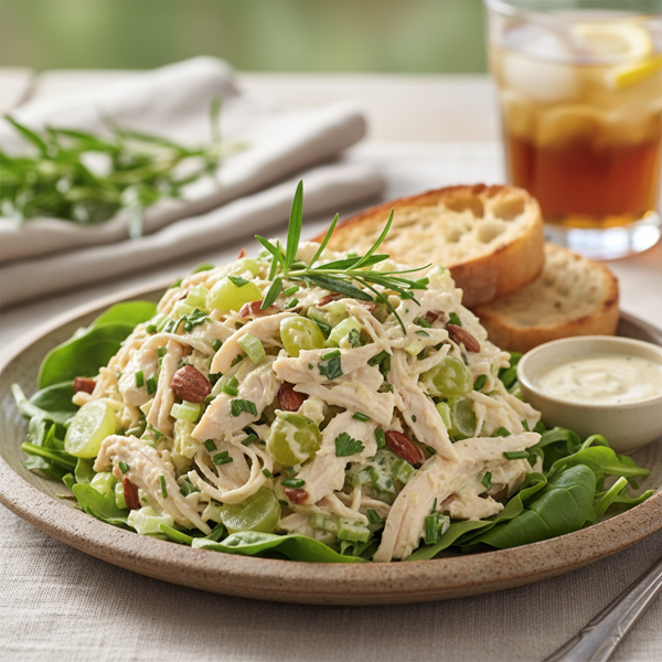Herb-Infused Tarragon Chicken Salad Delight recipe