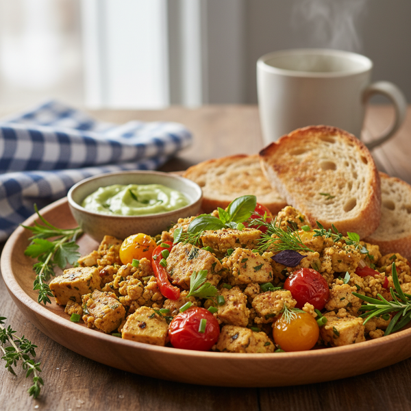 Herb-Infused Tofu Scramble Delight recipe