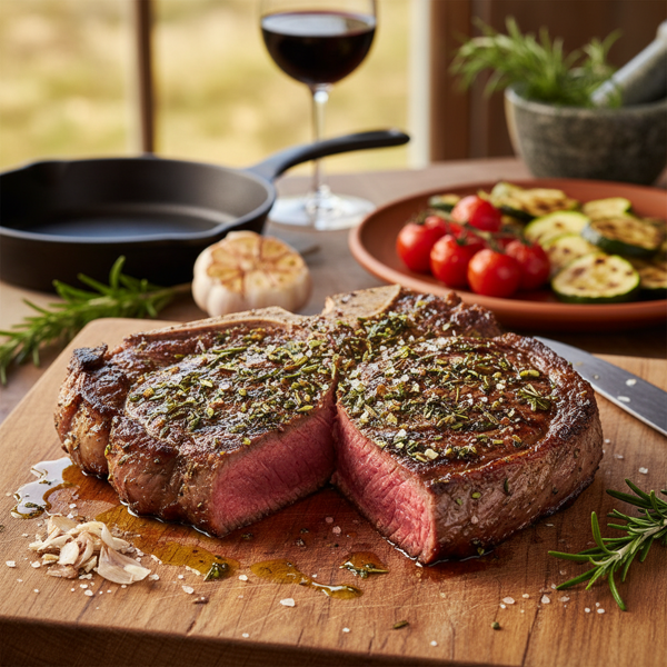 Herb-Infused Tuscan T-Bone Steak recipe
