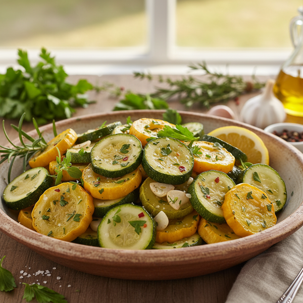 Herb-Infused Zucchini & Summer Squash Medley recipe