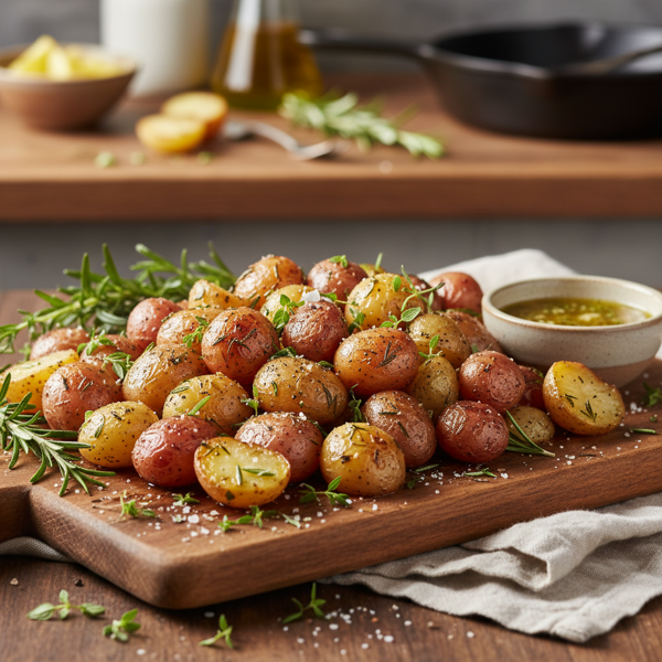 Herb-Roasted New Potatoes and Pearl Onions recipe