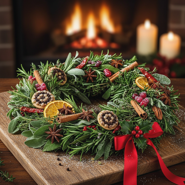 Herb & Spice Festive Wreath recipe