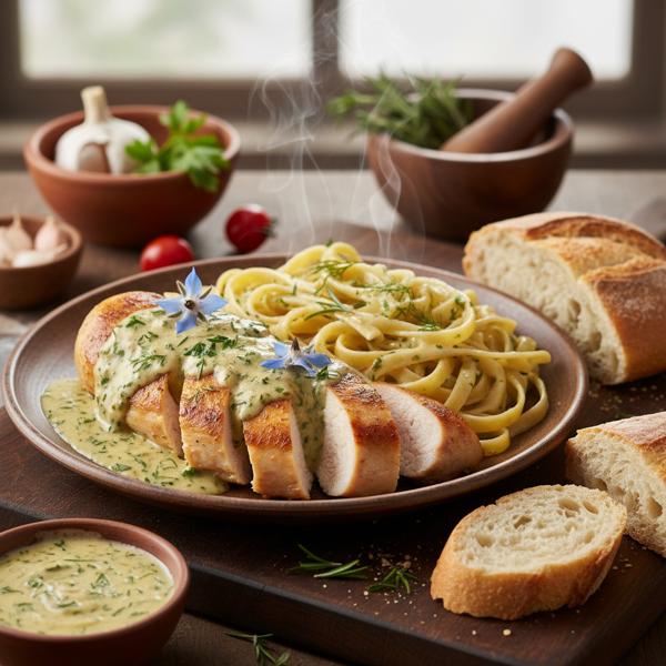 Herbal Creamy Chicken Delight recipe