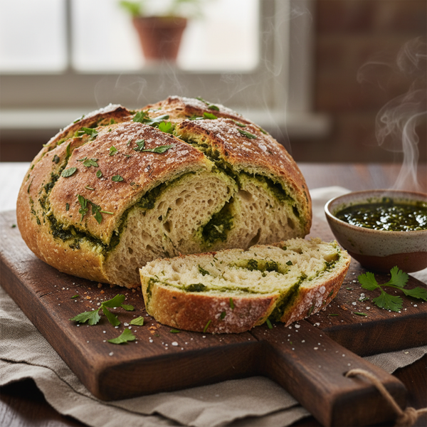Herbed Argentine Chimichurri Bread recipe