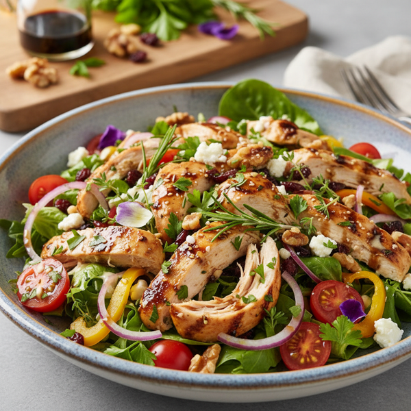 Herbed Balsamic Chicken Salad Delight recipe