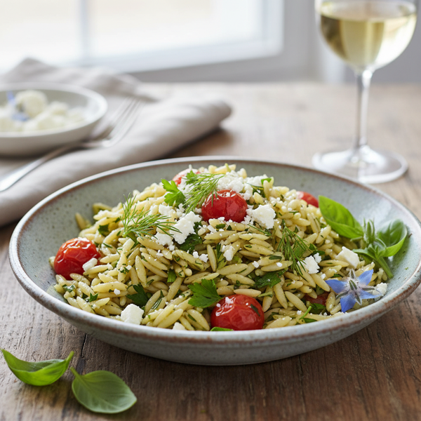 Herbed Basil Orzo Delight recipe