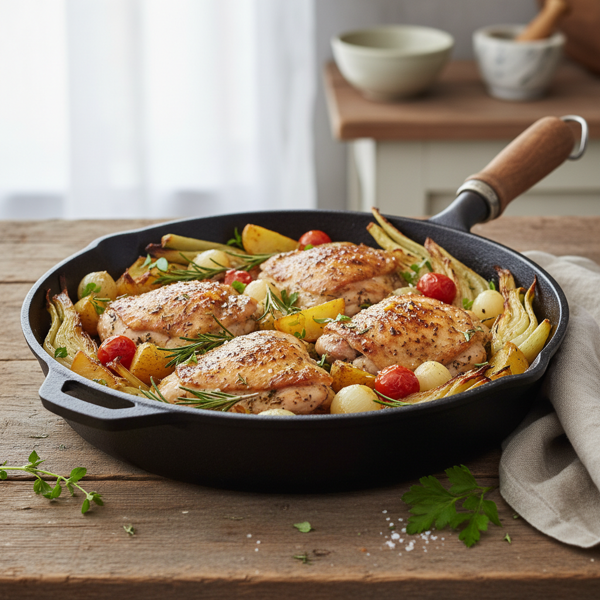 Herbed Chicken & Fennel Skillet Delight recipe