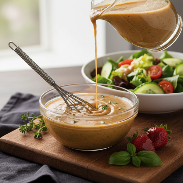 Herbed Creamy Balsamic Dressing recipe