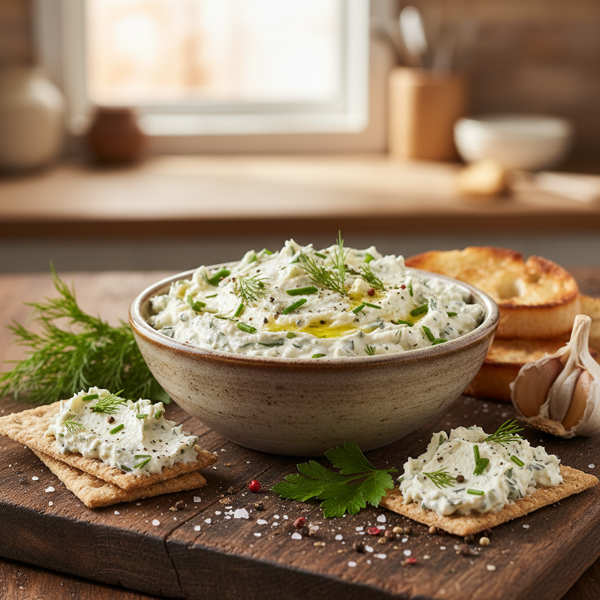 Herbed Garlic Cheese Spread recipe