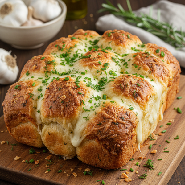 Herbed Garlic Cheesy Bliss Bread recipe