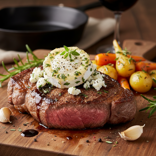 Herbed Goat Cheese Steak Delight recipe