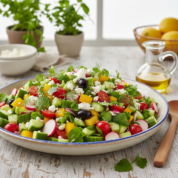 Herbed Israeli Garden Salad recipe