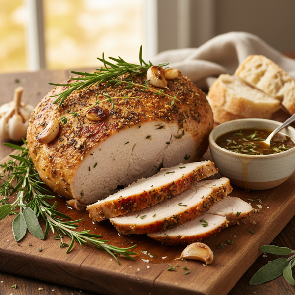 Herbed Italian Slow-Cooked Turkey Breast recipe