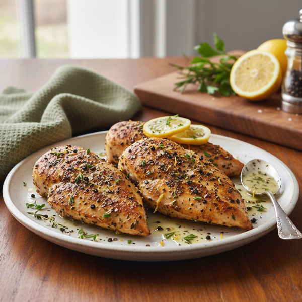 Herbed Lemon Pepper Chicken Breasts recipe