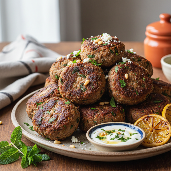 Herbed Middle Eastern Lamb Rissoles recipe