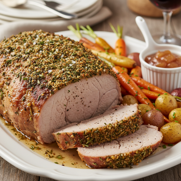 Herbed Oven-Baked Pork Tenderloin recipe