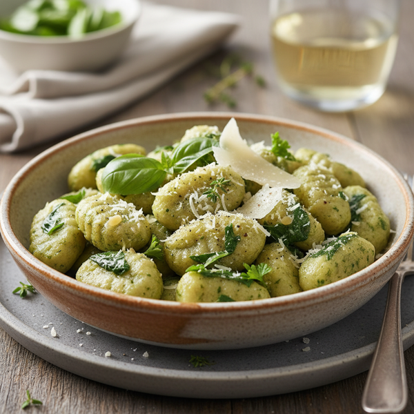 Herbed Ricotta and Spinach Gnocchi recipe