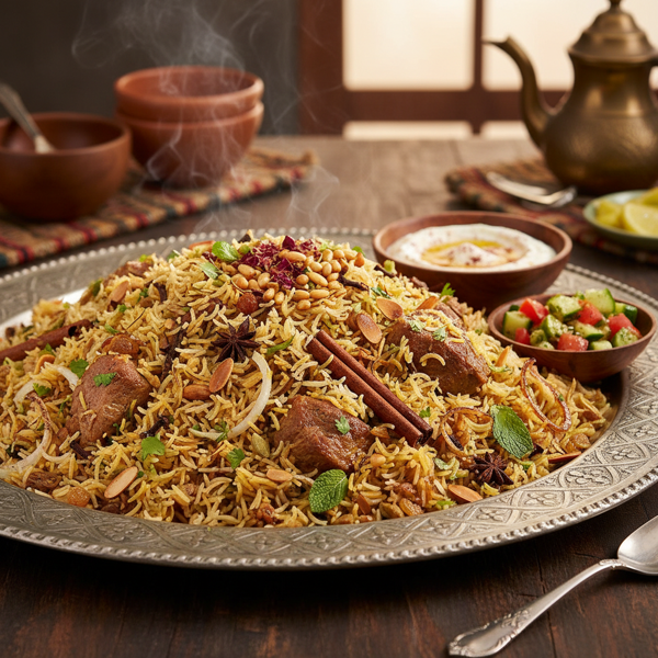 Herbed Saudi Lamb Pilaf recipe