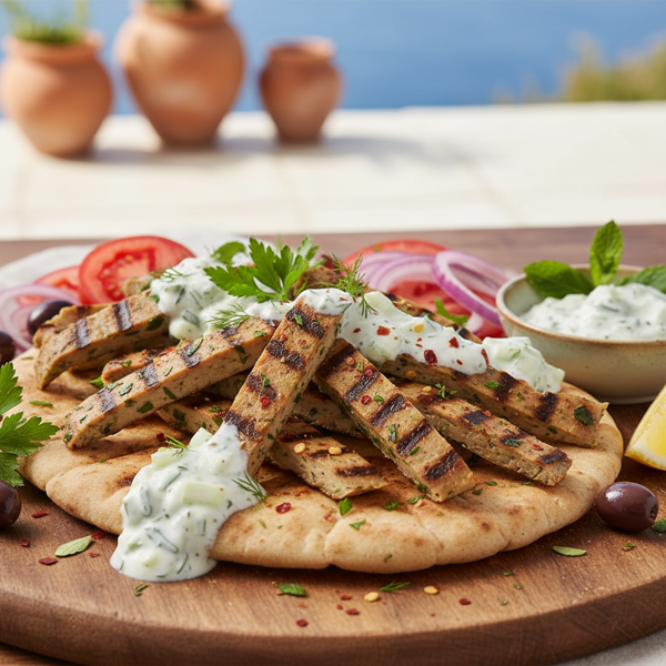 Herbed Seitan Gyro Strips recipe