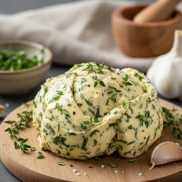 Herbed Thyme and Garlic Gourmet Butter recipe