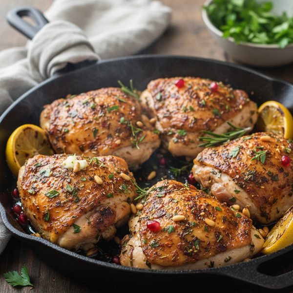 Herbed Turkish Broiled Chicken Thighs recipe