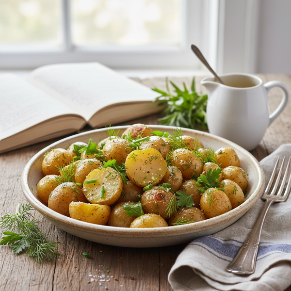 Herbed Warm Potato Salad with Mustard Vinaigrette recipe
