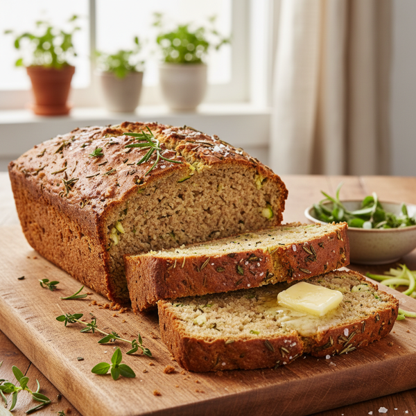Herbed Whole Wheat Zucchini Bread recipe